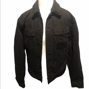 Black Denim Jacket - Medium